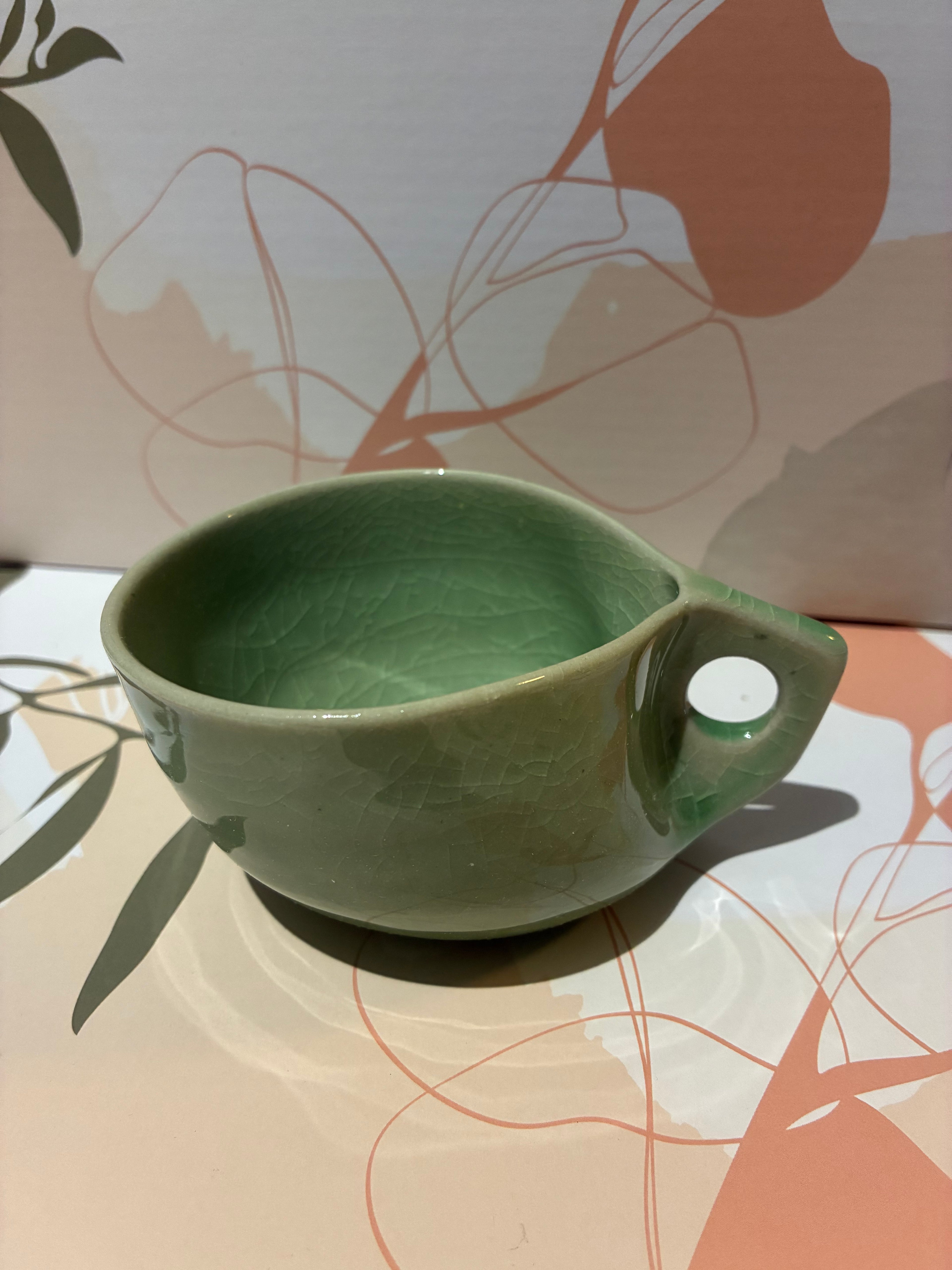 Cup Arc Iced Blue Glaze