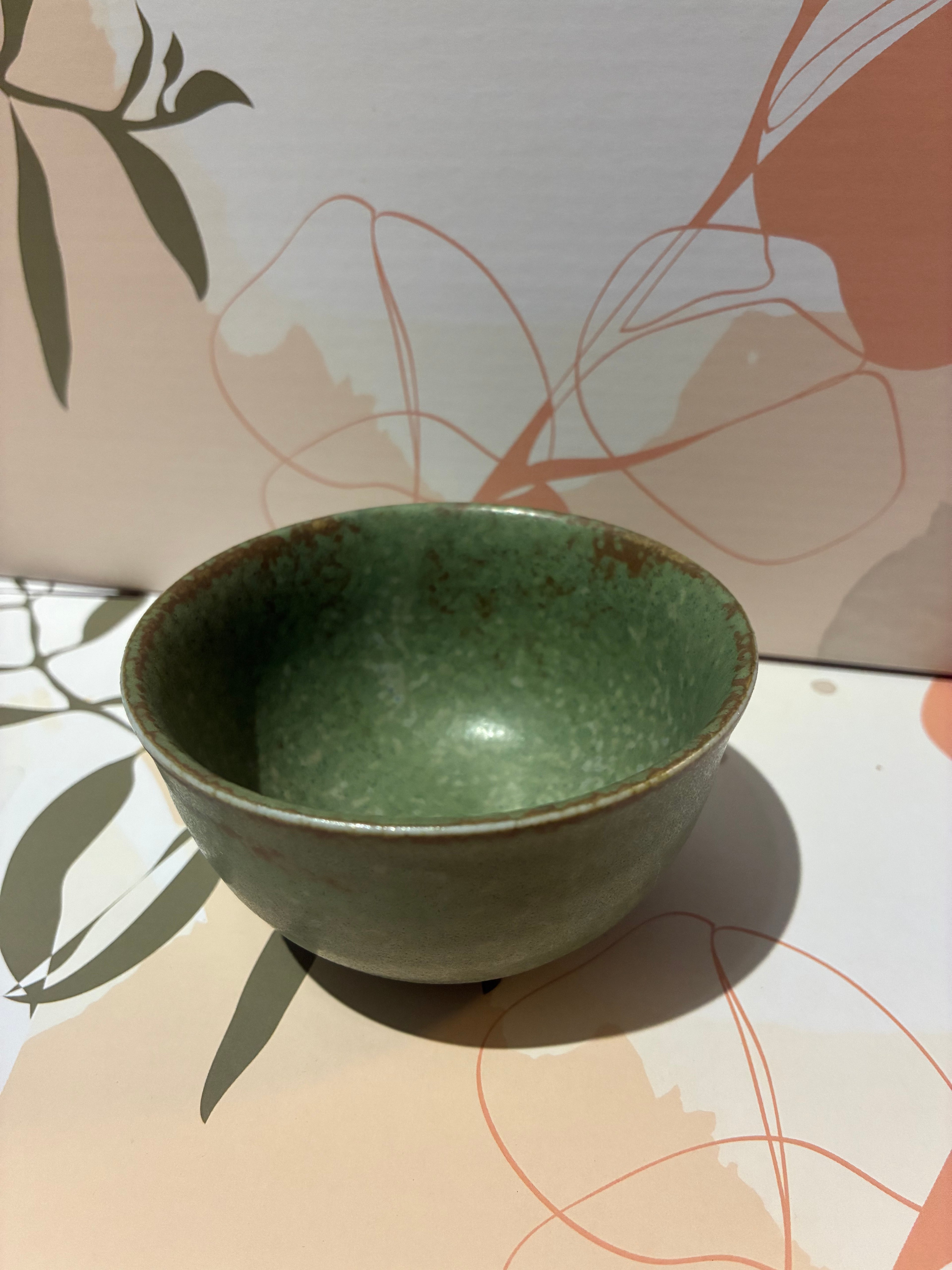 Tea Cup Green Fade Glaze Small (120ml)